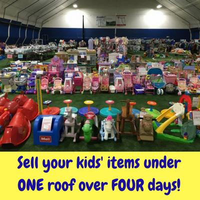 The Next Size Up Kids' Consignment Event returns IN PERSON to Milford!